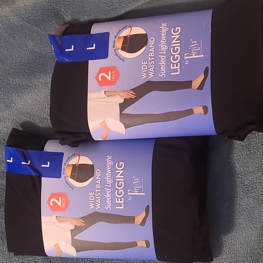 Black velvety-soft leggings